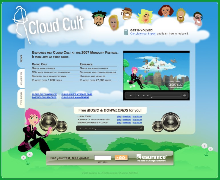 Focal point of all Cloud Cult campaign materials