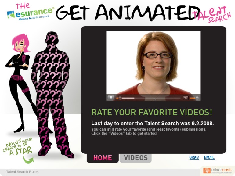 Commercial talent search contest 